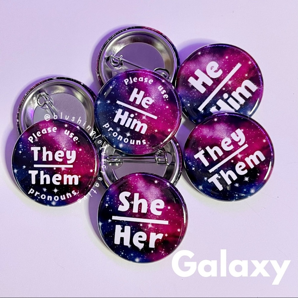 Galaxy Prounoun Pin